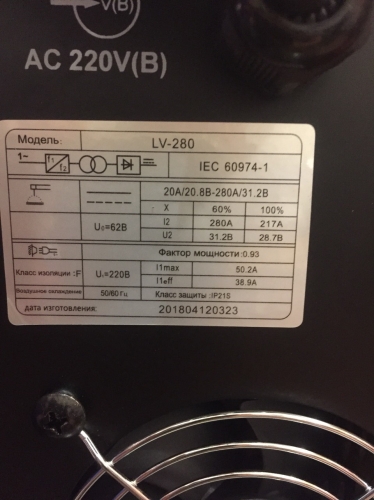 Сварочный инвертор Edon LV 280