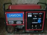Бензиновый генератор Samson SQ-190A сварочный, ток 210А