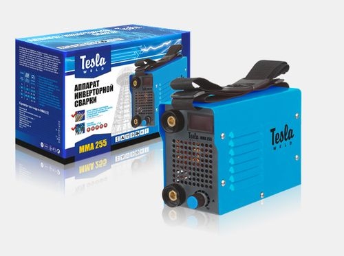 Сварочный инвертор Tesla MMA 255 IGBT + пластиковый кейс